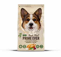 PrimeEver FreshMeat AdultDog Medium&Maxi Индейка рис сухой корм для собак средних/крупных пород2,8кг