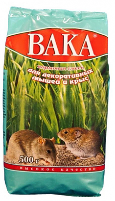 ВАКА ВК корм для декоративных мышей и крыс 500г