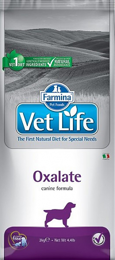 VET LIFE OXALATE ограничение образования уролитов уратного, оксалатного и цистинового типа 2 кг.