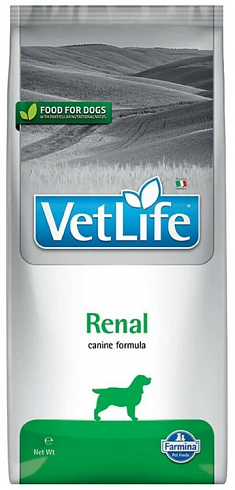 VET LIFE RENAL для собак (поддержание функции почек), 12 кг.