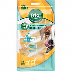 DENTAL Косточки жевательные, 7,5см (уп.4шт.), Triol