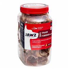 JAWZ Лакомства Трахея говяжья S БАНКА кольца, 460 г