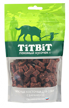 TITBIT лакомство косточки мясные для собак с бараниной