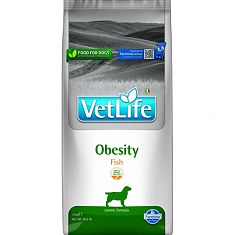 VET LIFE OBESITY для собак для снижение избыточной массы тела (РЫБА) 12 кг