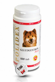 POLIDEX Глюкогекстрон+ для собак, 500 табл