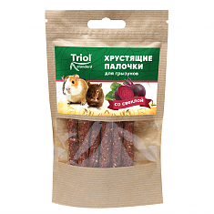 Лакомство хрустящие палочки для грызунов со свеклой, 30г, Тriol Standard
