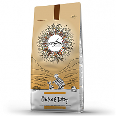 CRAFTIA NATURA для взрослых собак мелких пород из курицы и индейки 7 кг