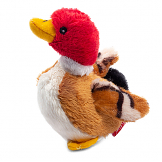 PLUSH FRIENDZ Игрушка для собак Утка с пищалкой, 11 см