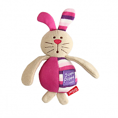 SUPPA PUPPA Игрушка для маленьких собак Зайка с пищалкой, 15 см