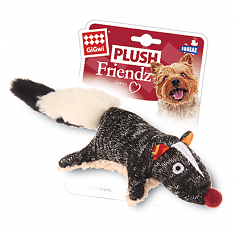 PLUSH FRIENDZ Игрушка для собак Скунс с пищалкой, 9 см