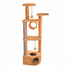 Домик-когтеточка МЕЧТА (35х45х160 см), BLACK CAT