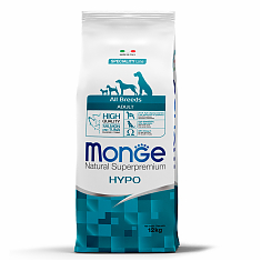 Monge Dog Hypo корм для собак (ЛОСОСЬ, ТУНЦА), 12 кг