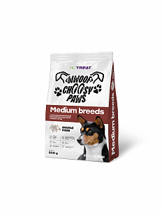 NU:Treat Medium breeds Сухой корм для собак сред.пород с ароматным ягненком 800г