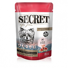 Secret For Pets Паучи для собак Gastro care с чувствительным пищ. Ягненок в соусе 85г