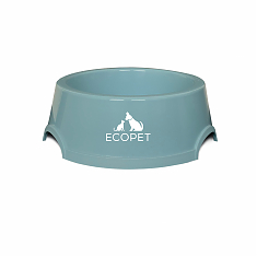 ECOPET Миска пластиковая  750 мл Голубая 