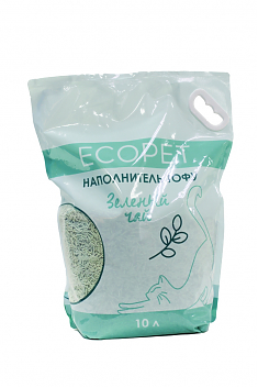 ECOPET Наполнитель Тофу зеленый чай 10 л. 