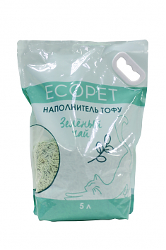 ECOPET Наполнитель Тофу зеленый чай 5л. 