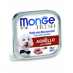 Monge Dog Fresh консервы для собак (ЯГНЕНОК), 100 г