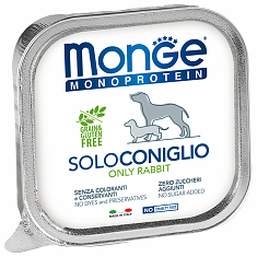 Monge Dog Monoprotein Solo паштет из кролика 150г