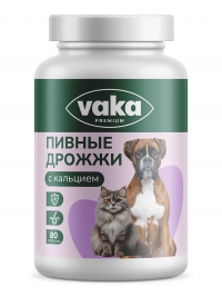 ПИВНЫЕ ДРОЖЖИ с кальцием, 80 табл, ВАКА