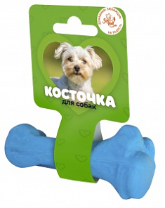 Игрушка Кость литая малая, синяя, 11 см
