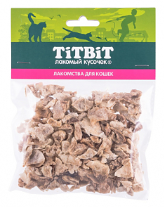 TITBIT лакомство лёгкое БАРАНЬЕ для кошек (мягкая упаковка)