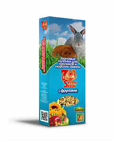 SEVEN SEEDS палочки для кроликов и морских свинок с фруктами, 2 шт, 100 г