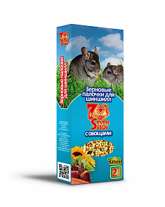 SEVEN SEEDS палочки для шиншилл с овощами, 2 шт, 100 г