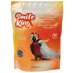 SMILE KING корм для крупных попугаев, 500 г