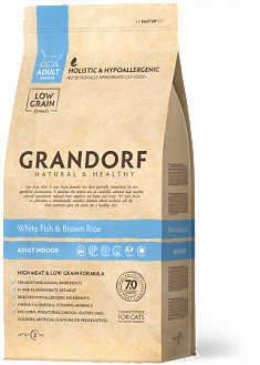GRANDORF CAT White Fish&Turkey SKIN&CARE 400гр