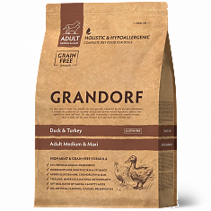 GRANDORF MED&MAXI Duck&Turkey 1кг