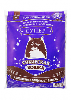 Сибирская Кошка СУПЕР комкующийся, 20кг 