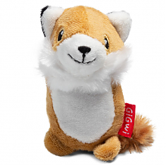 PLUSH FRIENDZ Игрушка для собак Лисичка с пищалкой, 9 см