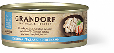 GRANDORF Консервы для кошек Куриная грудка с креветками 70гр.N