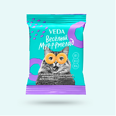 Лакомство ВЕСЁЛЫЙ МУР-Р-РМЕЛАД для кошек с инулином, 32 шт по 6 г.
