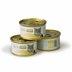 BRIT Care Куриная грудка и сыр, для кошек, 80 гр