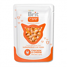 BRIT Care Cat Курица и сыр для кошек, 80 гр