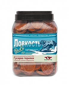 Лакомство КРЕПКОСТЬ ЛОВКОСТЬ гусарка терияки для собак(индивид. упак.), 700 г. GREENQZIN.