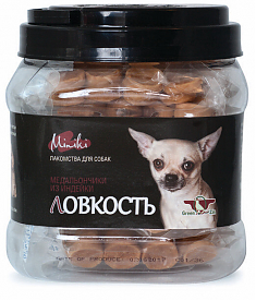 Лакомство ЛОВКОСТЬ медальончики из индейки для собак, 360 г. GQ MINIKI.