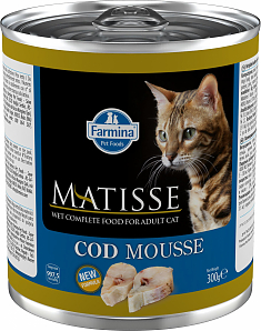 MATISSE мусс для кошек (ТРЕСКА), 300 г.