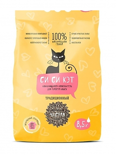 CC-CAT Традиционный наполнитель комкующийся (пакет) 8,5л, 4,5кг
