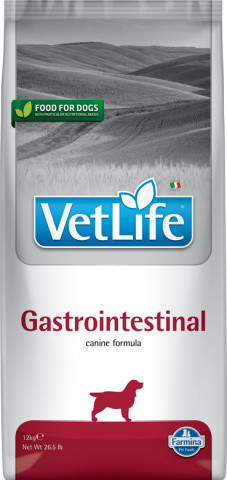 VET LIFE GASTROINTESTINAL для собак при заболеваниях ЖКТ, 12 кг.
