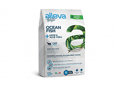 Alleva Holistic Корм для взрослых кошек с океанической рыбой, коноплей и алое вера 1,5 кг