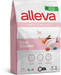 Alleva Equilibrium Корм для котят с курицей, 1,5 кг 