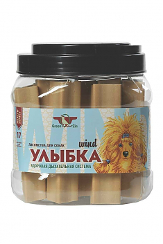 Лакомство УЛЫБКА WIND 17 здоровая дыхательная система для собак, 1130 г, 18 шт. GREENQZIN.