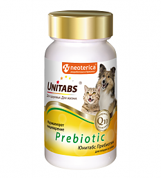 UNITABS Prebiotic пребиотический комплекс для кошек и собак, 100 табл