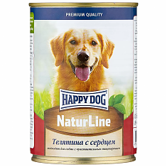 HAPPY DOG консервы для собак (ТЕЛЯТИНА, СЕРДЦЕ). 400 г.