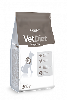 ALPHAPET VET DIET Hepatic для собак всех пород, 0,5 кг