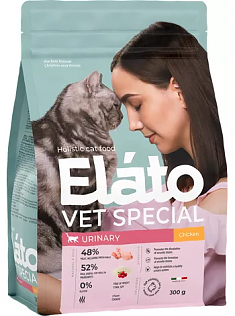 ELATO HOLISTIC Vet Special Urinary для котов и кошек (КУРИЦА), 300 г