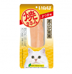 INABA Yaki Sasami для кошек куриное филе cо вкусом кацуобуси, 26г